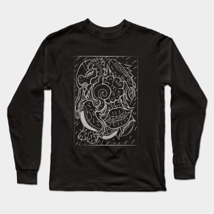 Really Messed Up Face Long Sleeve T-Shirt